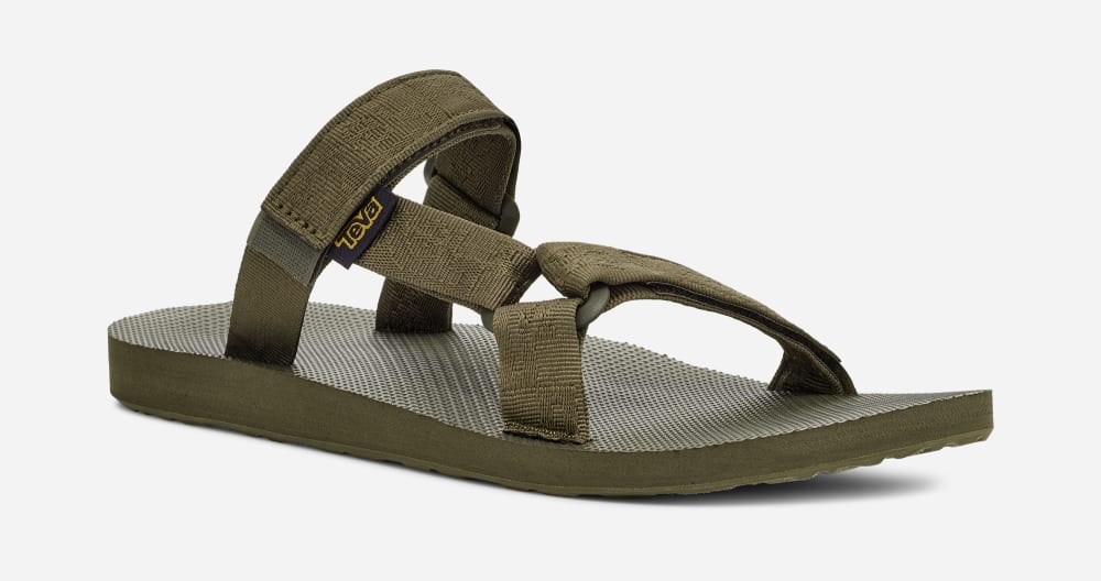 Men's Teva Universal Slide Dark Olive | USA-4120