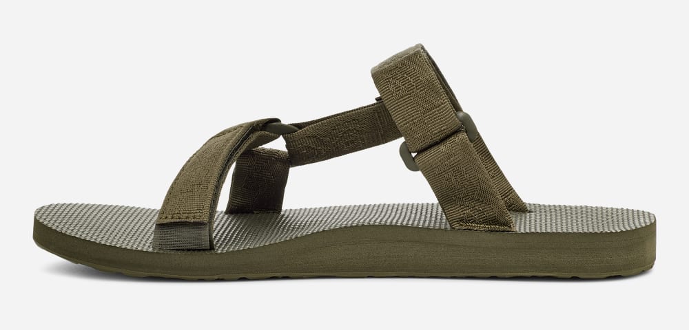 Men's Teva Universal Slide Dark Olive | USA-4120