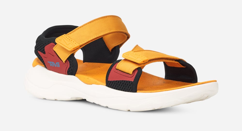 Men's Teva Zymic Sandals Gold Orange | USA-9087