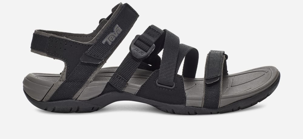 Women\'s Teva Ascona Sport WEB Sandals Black | USA-6490