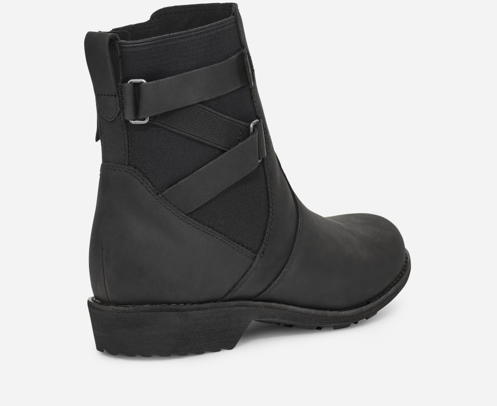 Women's Teva Ellery Ankle Waterproof Boots Black | USA-2945