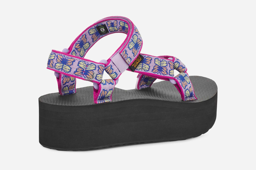 Women's Teva Flatform Universal Platform Sandals Purple | USA-1807