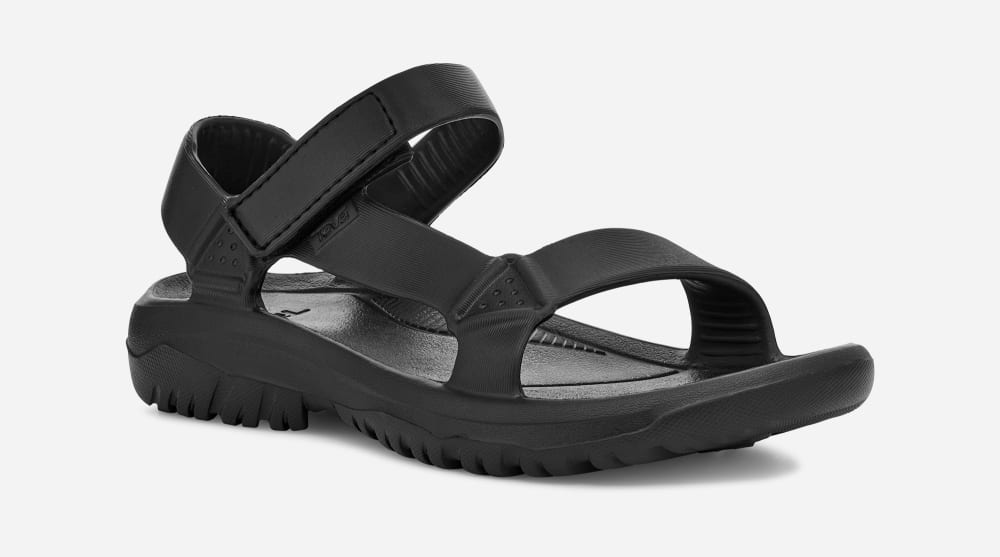 Women's Teva Hurricane Drift Sandals Black / Black | USA-4816