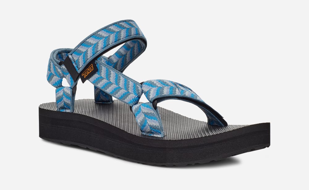 Women's Teva Midform Universal Sandals Blue | USA-3148