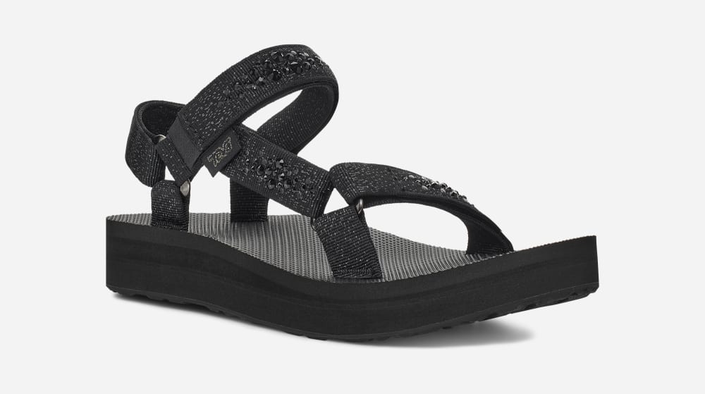 Women's Teva Midform Universal Sandals Black | USA-9143