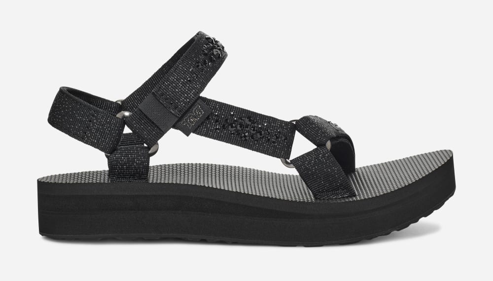 Women\'s Teva Midform Universal Sandals Black | USA-9143