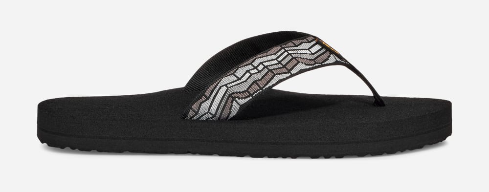 Women\'s Teva Mush II Flip Flops Black / Grey | USA-4820