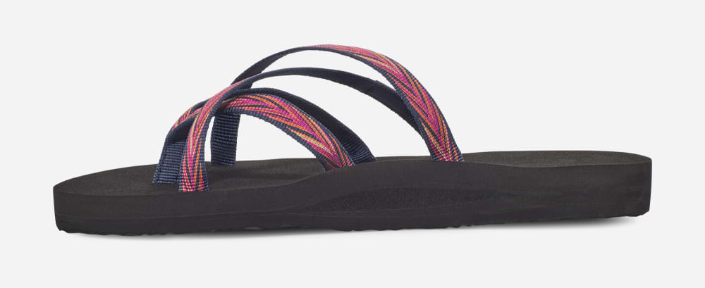 Women's Teva Olowahu Flip Flops Indigo / Rose Purple | USA-1034