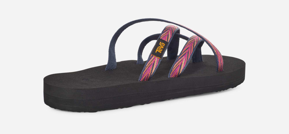 Women's Teva Olowahu Flip Flops Indigo / Rose Purple | USA-1034