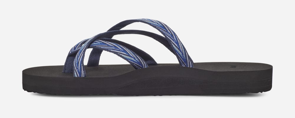 Women's Teva Olowahu Flip Flops Indigo | USA-7892