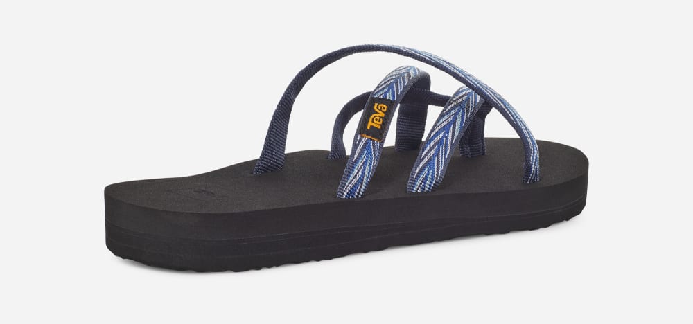 Women's Teva Olowahu Flip Flops Indigo | USA-7892