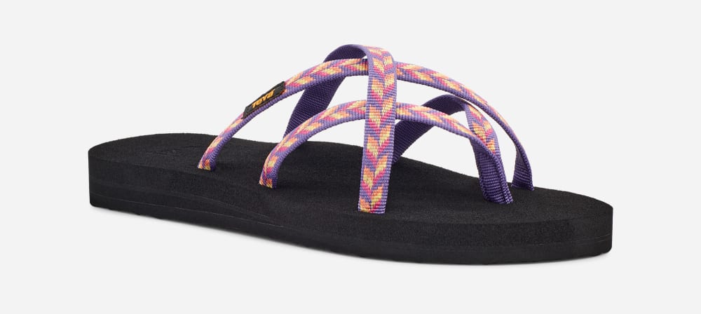 Women's Teva Olowahu Flip Flops Pink | USA-5740