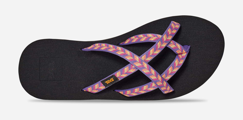 Women's Teva Olowahu Flip Flops Pink | USA-5740