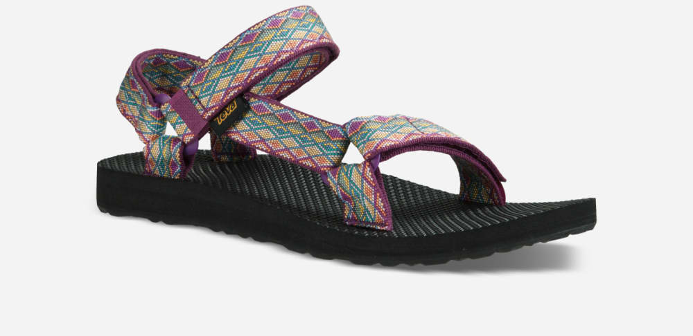 Women's Teva Original Universal Sandals Dark Purple Multicolor | USA-0724