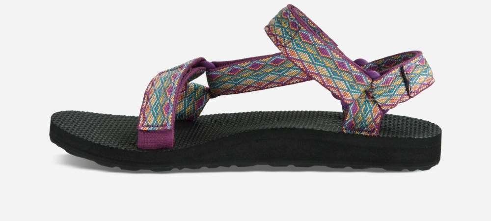 Women's Teva Original Universal Sandals Dark Purple Multicolor | USA-0724