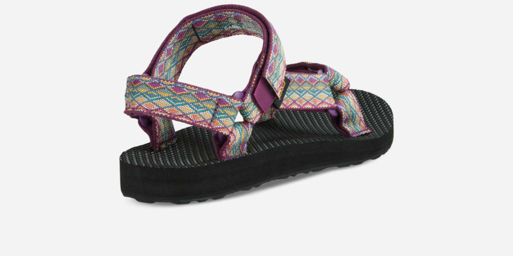 Women's Teva Original Universal Sandals Dark Purple Multicolor | USA-0724