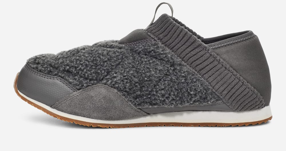 Women's Teva ReEMBER FLEECE Slip Ons Dark Grey | USA-0953