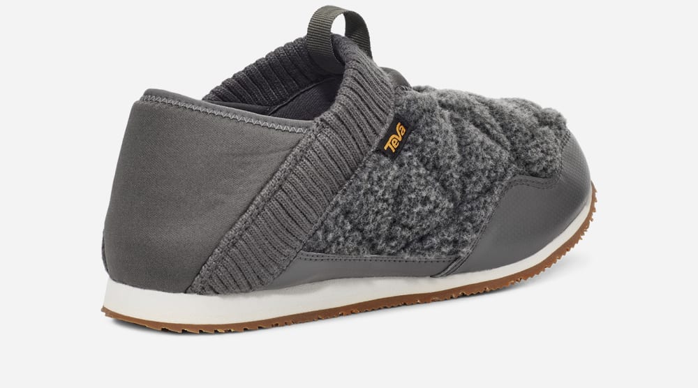 Women's Teva ReEMBER FLEECE Slip Ons Dark Grey | USA-0953