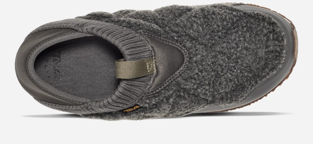 Women's Teva ReEMBER FLEECE Slip Ons Dark Grey | USA-0953