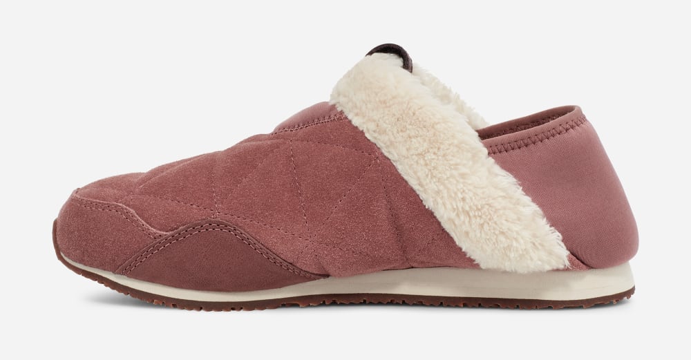 Women's Teva ReEMBER PLUSHED Slip Ons Burgundy | USA-8625