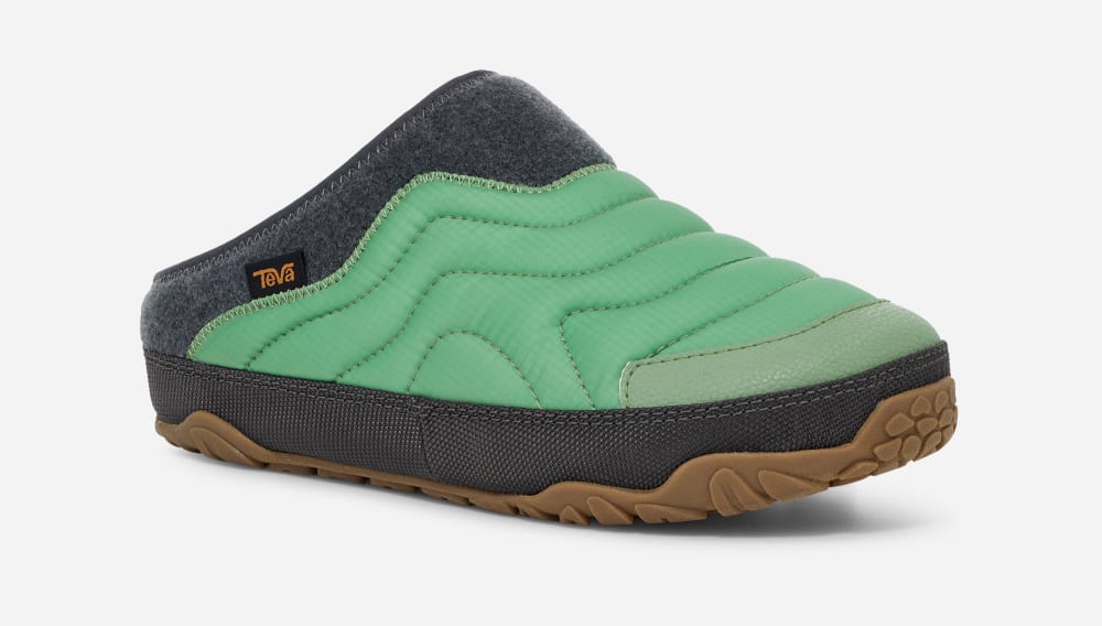 Women's Teva ReEMBER TERRAIN Slip Ons Green | USA-2468