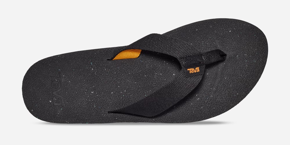 Women's Teva Reflip Flip Flops Black | USA-5864