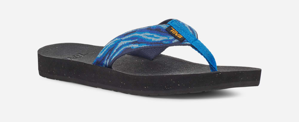 Women's Teva Reflip Flip Flops Blue | USA-6815