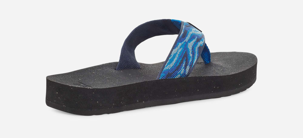 Women's Teva Reflip Flip Flops Blue | USA-6815