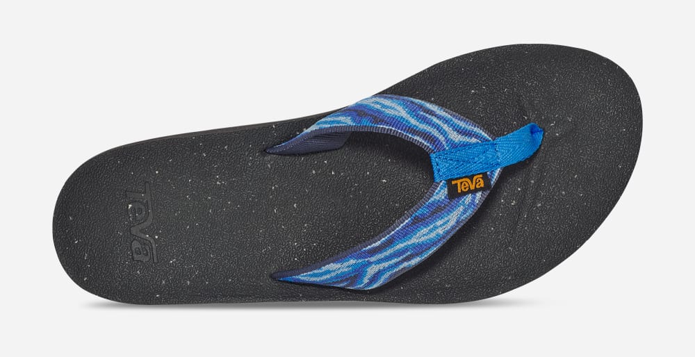 Women's Teva Reflip Flip Flops Blue | USA-6815