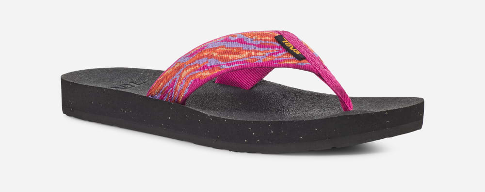 Women's Teva Reflip Flip Flops Rose Purple | USA-3407