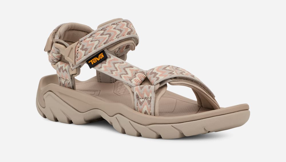 Women's Teva Terra Fi 5 Universal Hiking Sandals Beige | USA-3278