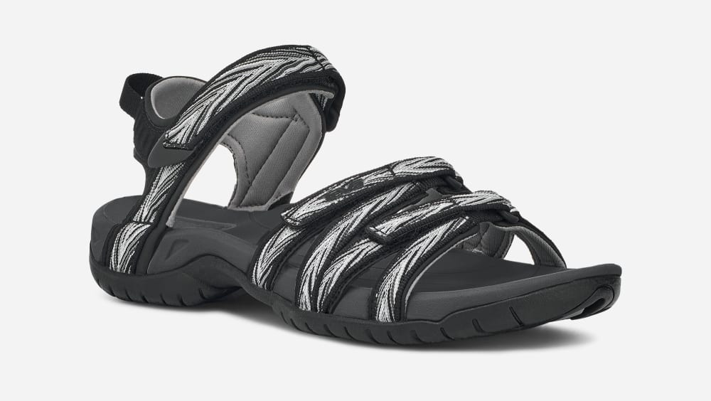 Women's Teva Tirra Hiking Sandals Black / White | USA-8561