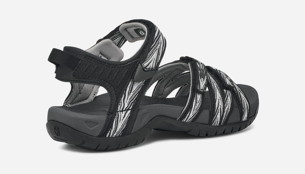 Women's Teva Tirra Hiking Sandals Black / White | USA-8561