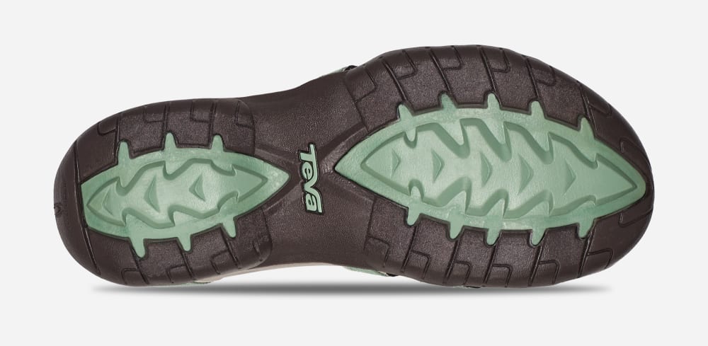 Women's Teva Tirra Hiking Sandals Green | USA-2370