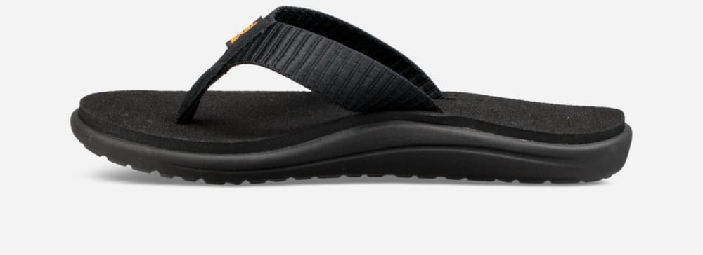 Women's Teva Voya Flip Flops Black | USA-8761