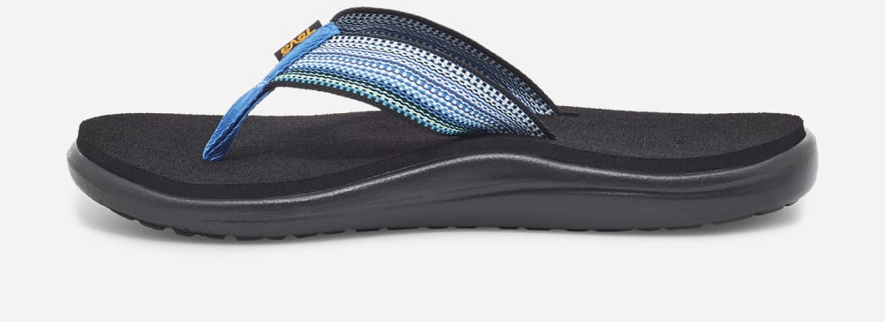 Women's Teva Voya Flip Flops Blue Multicolor | USA-0346