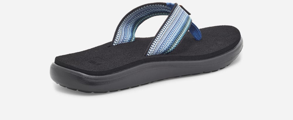 Women's Teva Voya Flip Flops Blue Multicolor | USA-0346