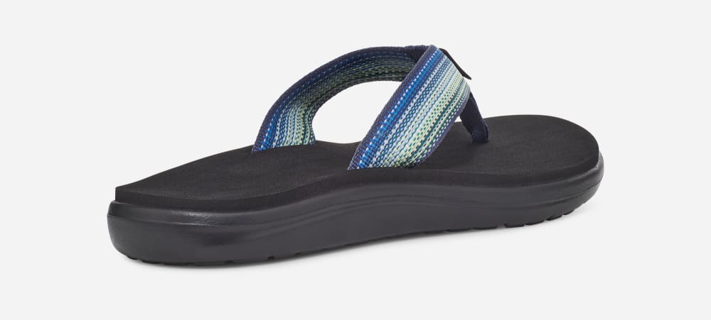 Women's Teva Voya Flip Flops Navy Multicolor | USA-8145