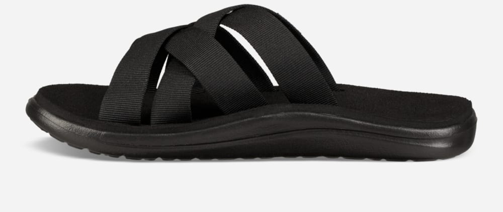 Women's Teva Voya Slide Black | USA-8941