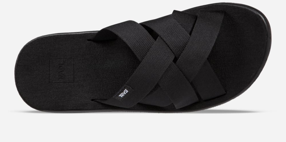 Women's Teva Voya Slide Black | USA-8941