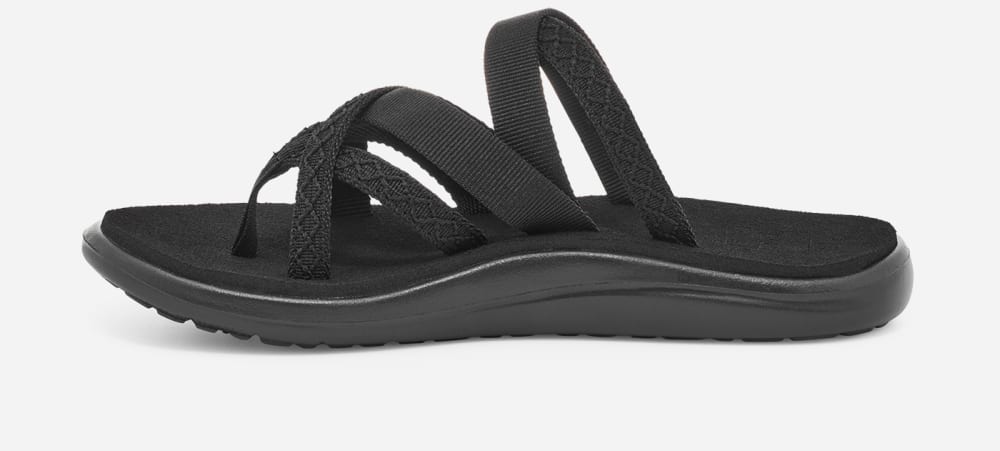 Women's Teva Voya Zillesa Flip Flops Black | USA-6547