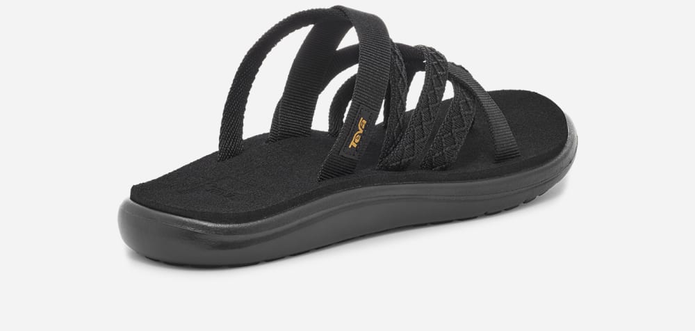 Women's Teva Voya Zillesa Flip Flops Black | USA-6547