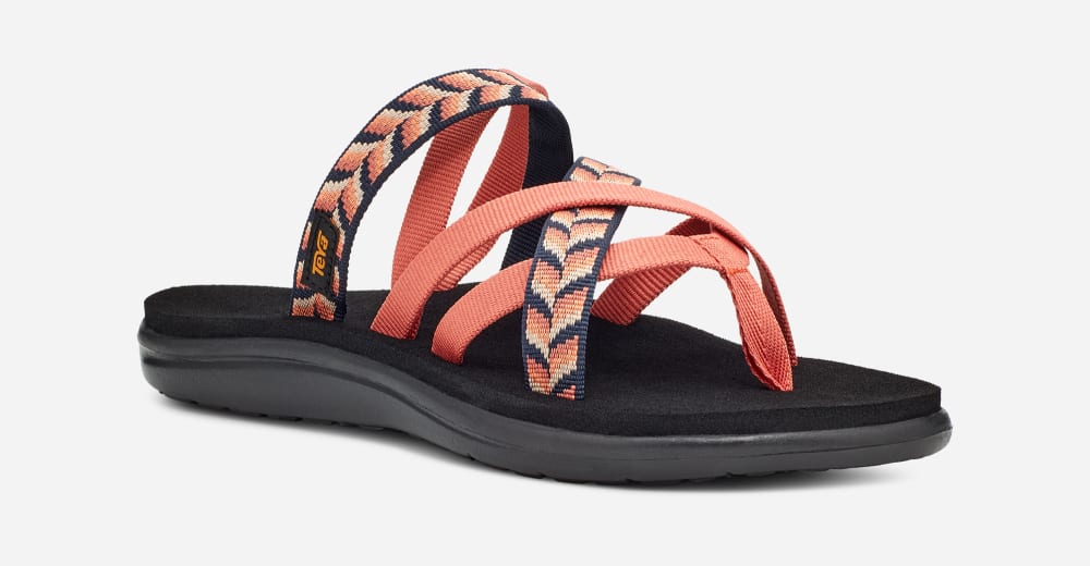 Women's Teva Voya Zillesa Flip Flops Orange | USA-9014