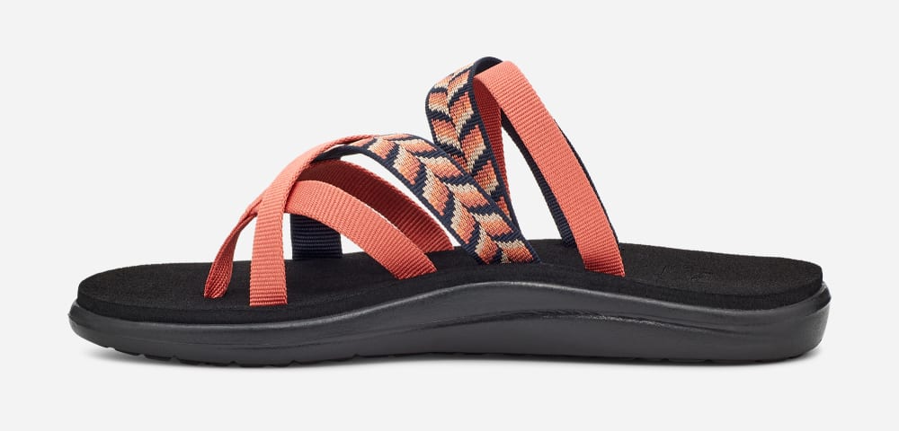 Women's Teva Voya Zillesa Flip Flops Orange | USA-9014