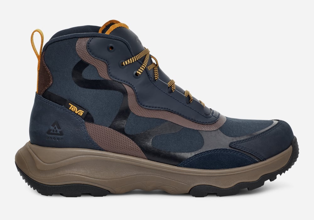 Men's Teva Geotrecca Mid Hiking Boots Navy | USA-8913