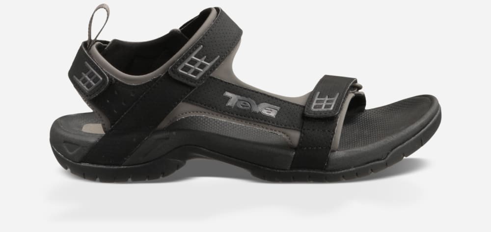 Men's Teva Minam Hiking Sandals Black | USA-3476