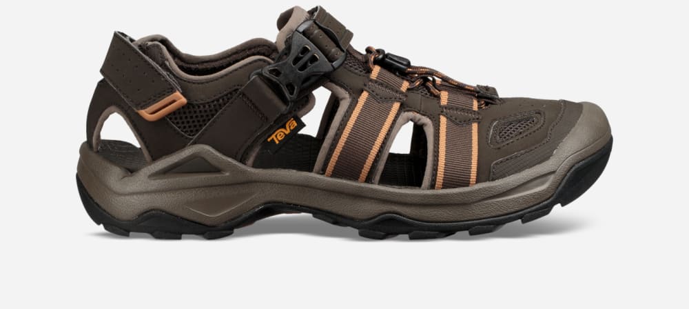 Men's Teva Omnium 2 Hiking Sandals Black Olive | USA-1394