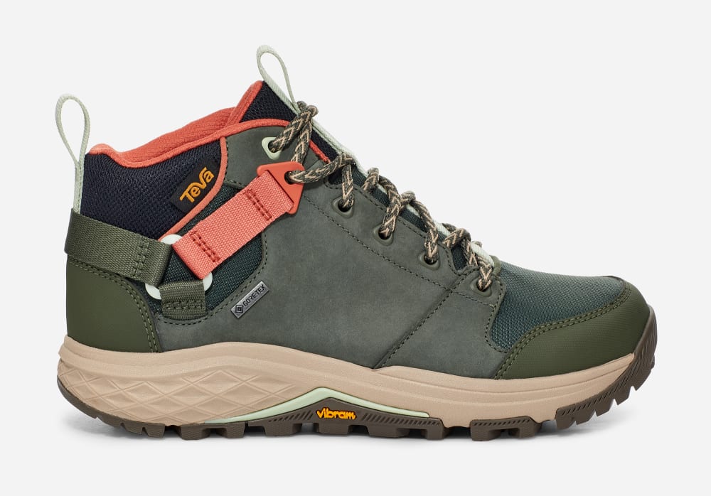 Women's Teva Grandview Gore-Tex Hiking Boots Khaki | USA-1738