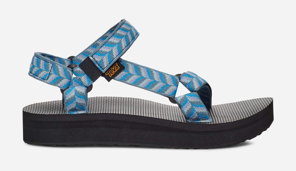 Women's Teva Midform Universal Sandals Blue | USA-3148