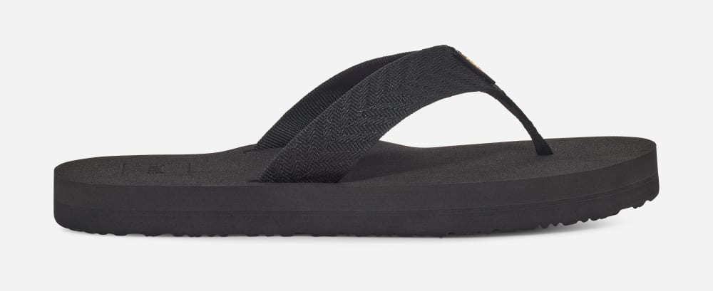 Women's Teva Mush II Flip Flops Black | USA-6478